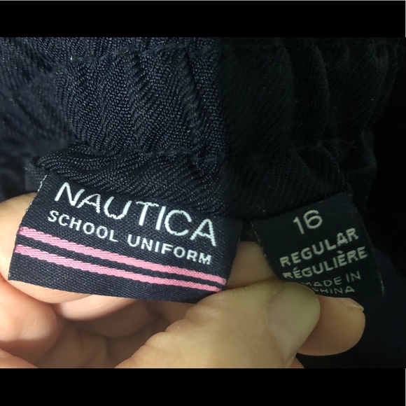 Nautica Navy Blue Skirt Skort School Uniform Girl’s 16 - Picture 3 of 3